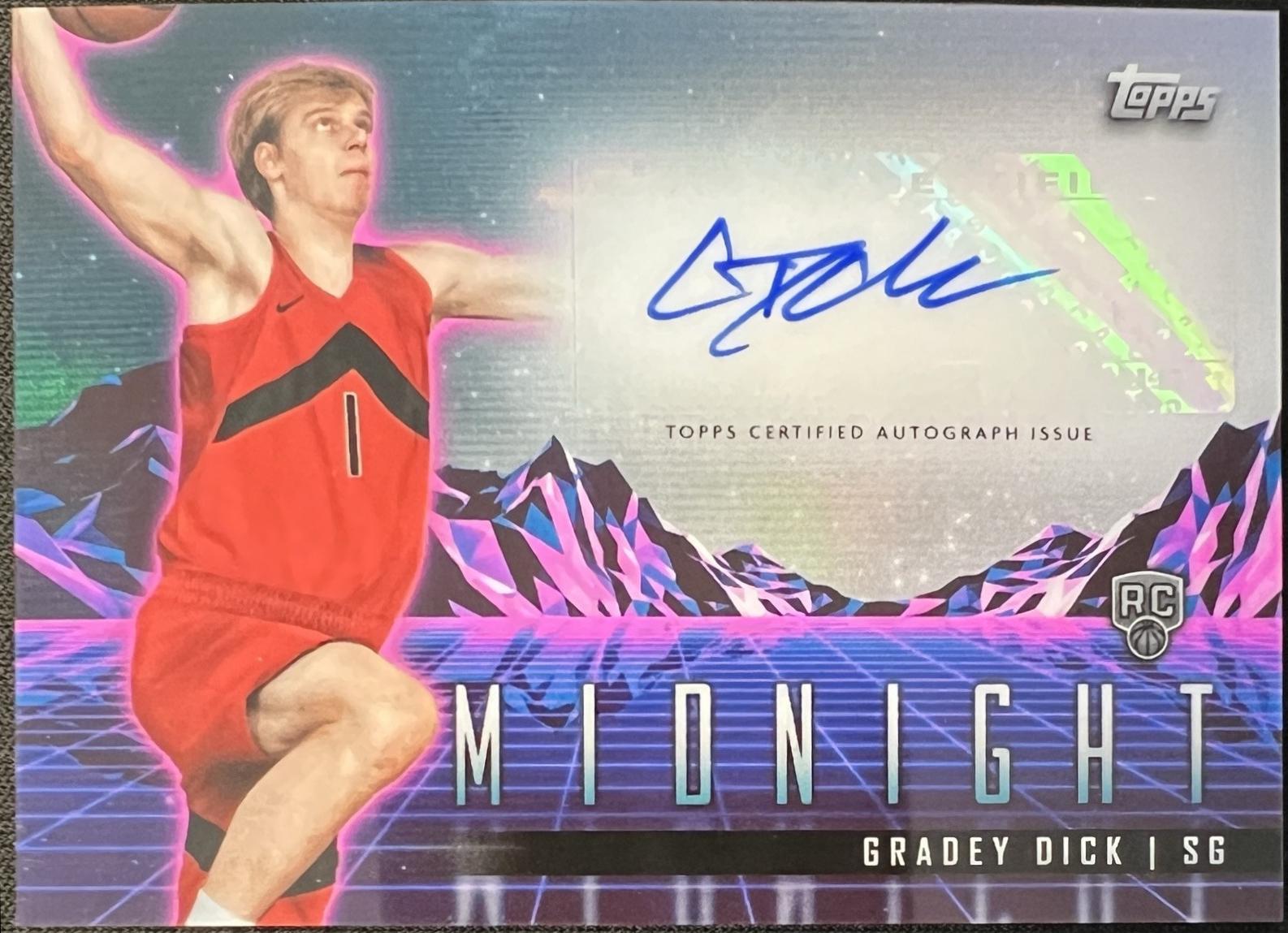 2023 Topps Midnight Rookie Horizon Signature Gradey Dick #RHS-GD card