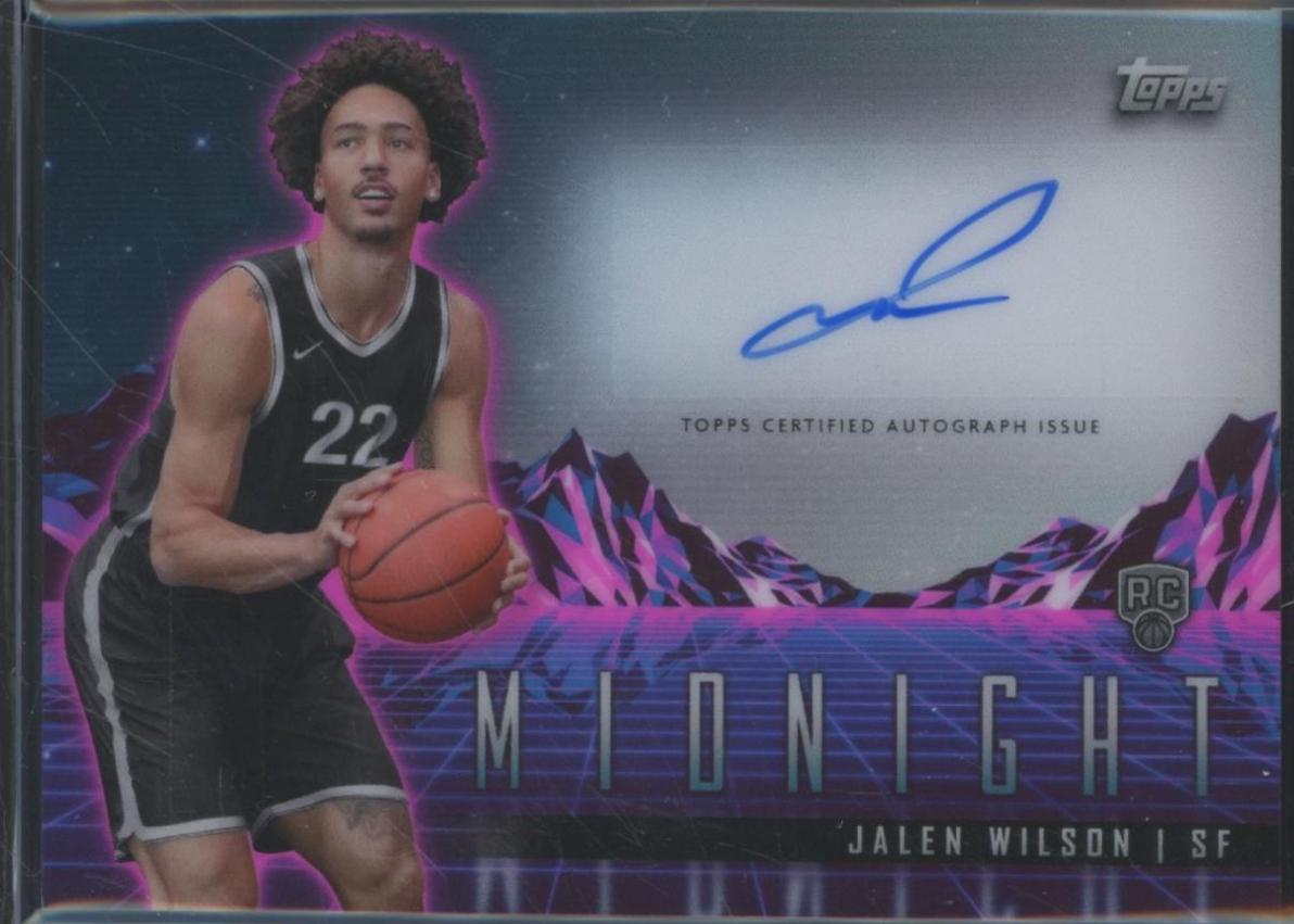 2023 Topps Midnight Rookie Horizon Signature Jalen Wilson #RHS-JWI card