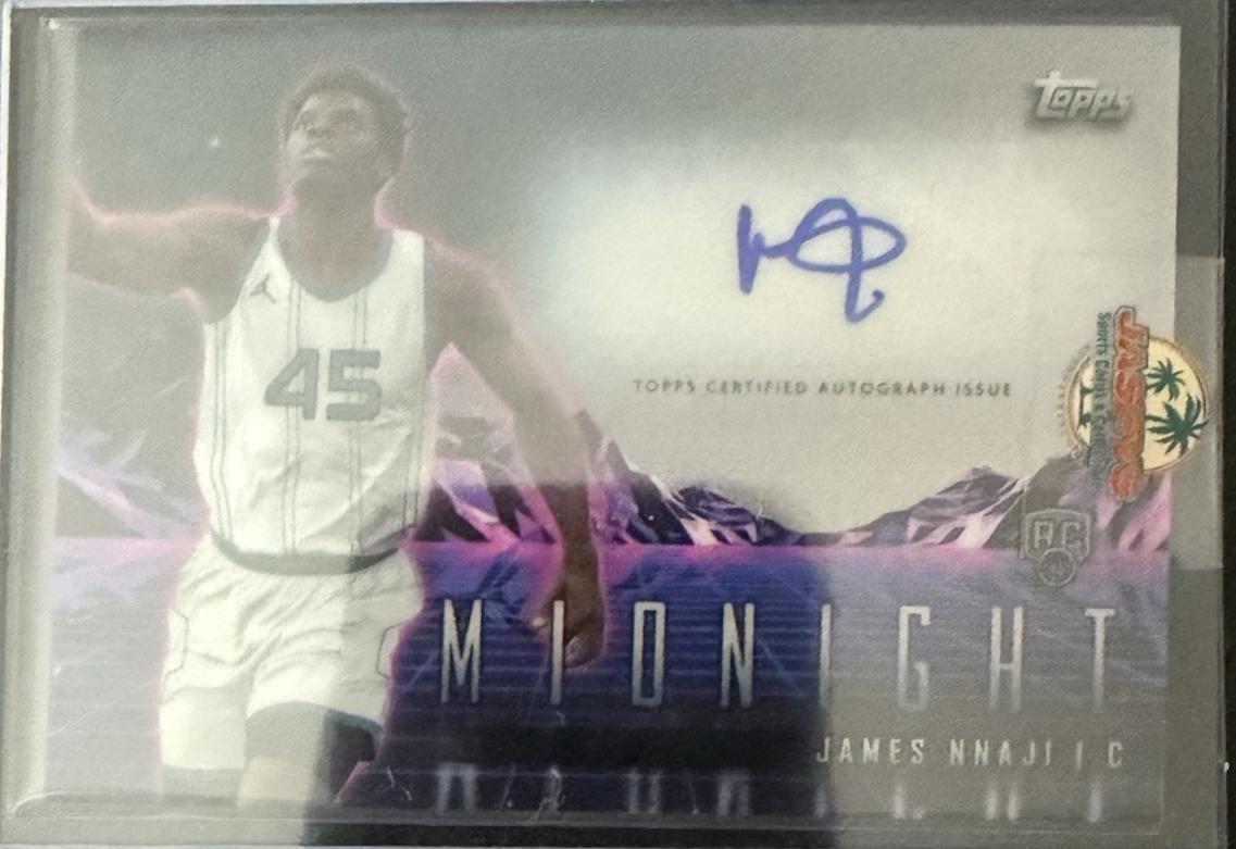 2023 Topps Midnight Rookie Horizon Signature James Nnaji #RHS-JN card