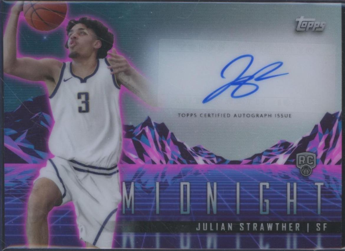 2023 Topps Midnight Rookie Horizon Signature Julian Strawther #RHS-JS card