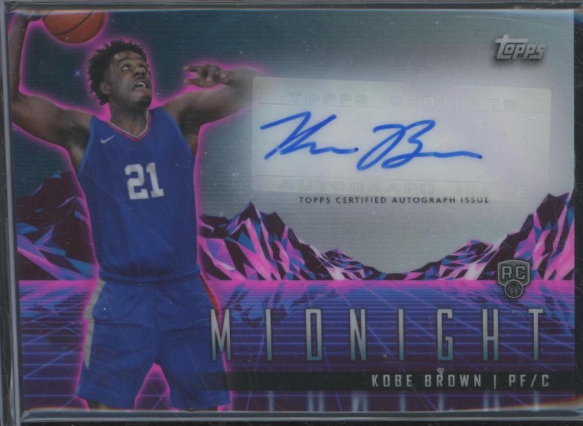 2023 Topps Midnight Rookie Horizon Signature Kobe Brown #RHS-KOB card
