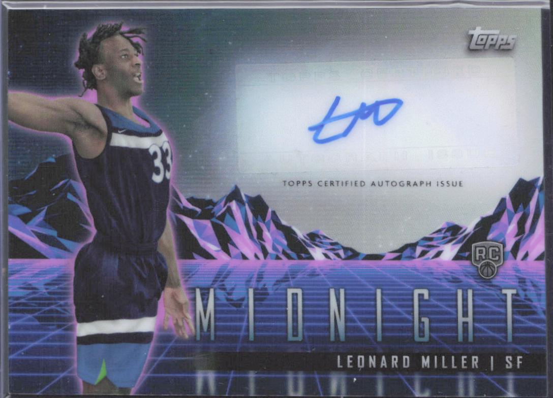 2023 Topps Midnight Rookie Horizon Signature Leonard Miller #RHS-LM card