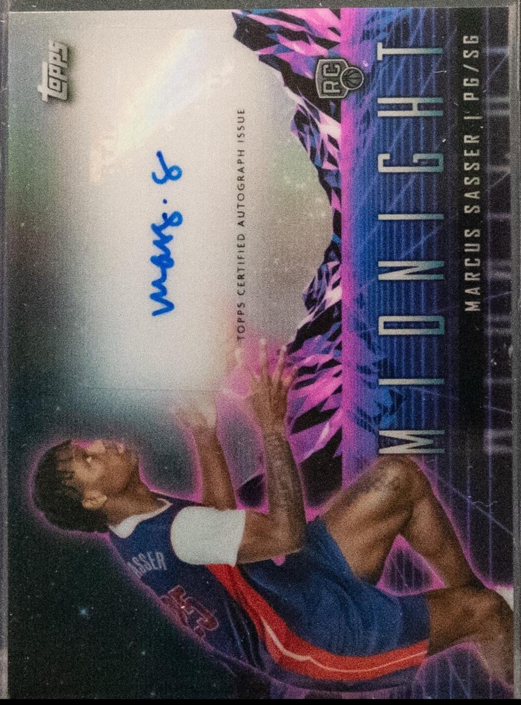 2023 Topps Midnight Rookie Horizon Signature Marcus Sasser #RHS-MS card