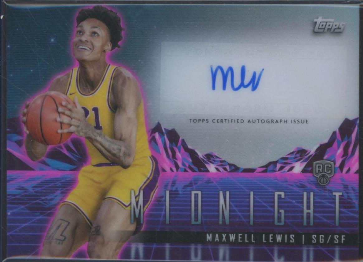 2023 Topps Midnight Rookie Horizon Signature Maxwell Lewis #RHS-ML card