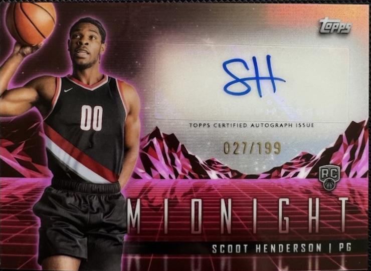2023 Topps Midnight Rookie Horizon Signature Scoot Henderson #RHS-SH card