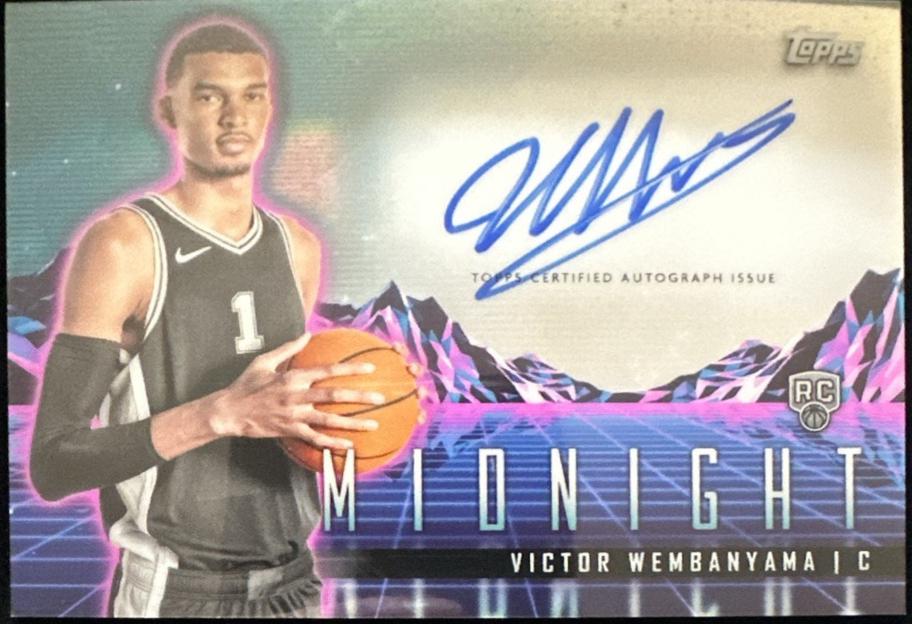 2023 Topps Midnight Rookie Horizon Signature Victor Wembanyama #RHS-VW card