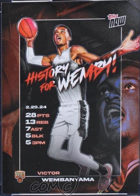 2023 Topps Now Victor Wembanyama #VW-3 card