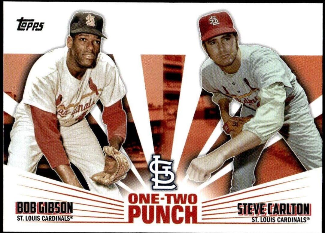 2023 Topps One Two Punch Bob Gibson, Steve Carlton #12P-22 card