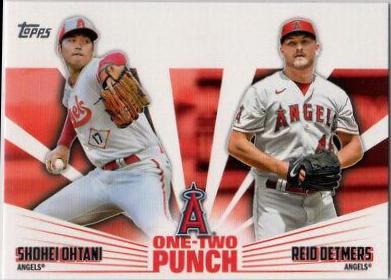 2023 Topps One Two Punch Reid Detmers, Shohei Ohtani #12P-23 card