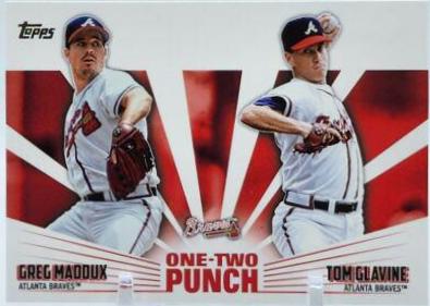 2023 Topps One Two Punch Tom Glavine, Greg Maddux #12P-1 card