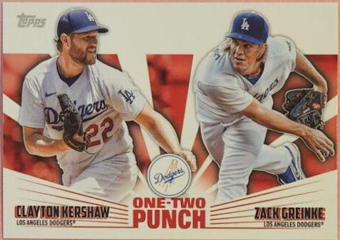 2023 Topps One Two Punch Zack Greinke, Clayton Kershaw #12P-19 card