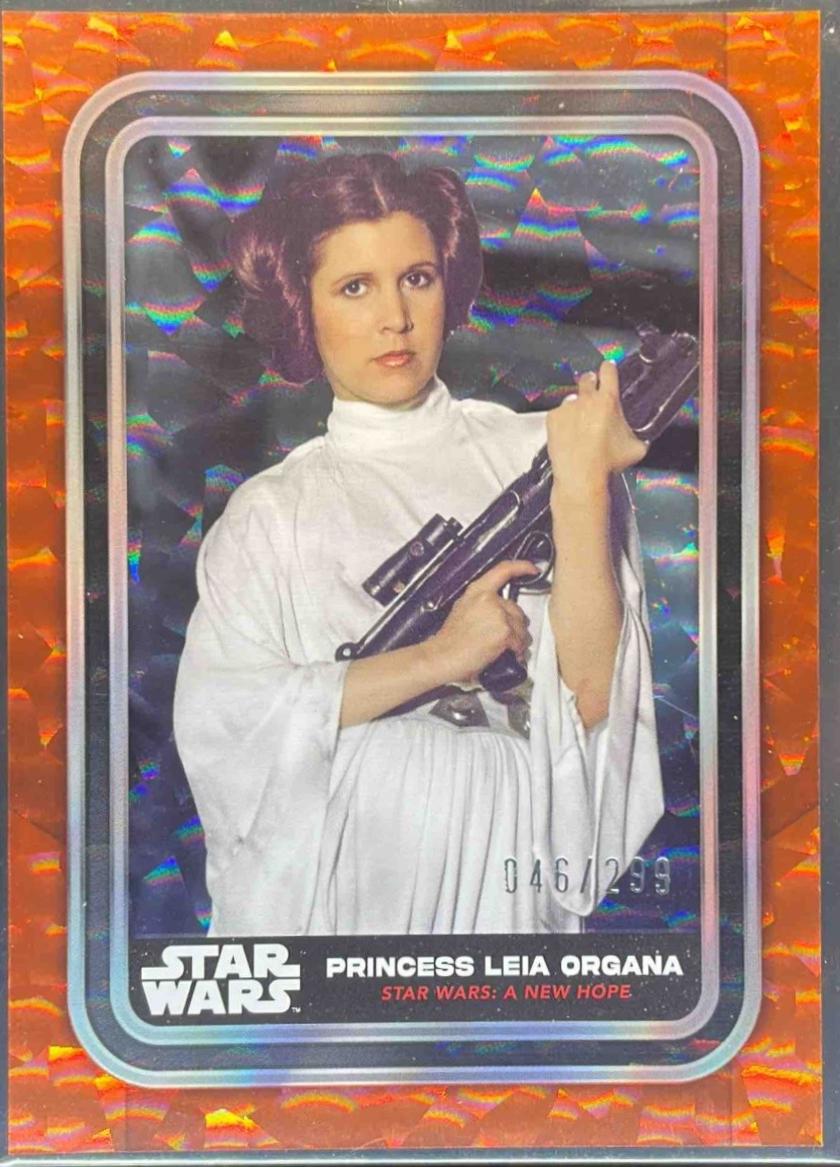 2023 Topps Princess Leia Organa [Orange Foil] #87 card