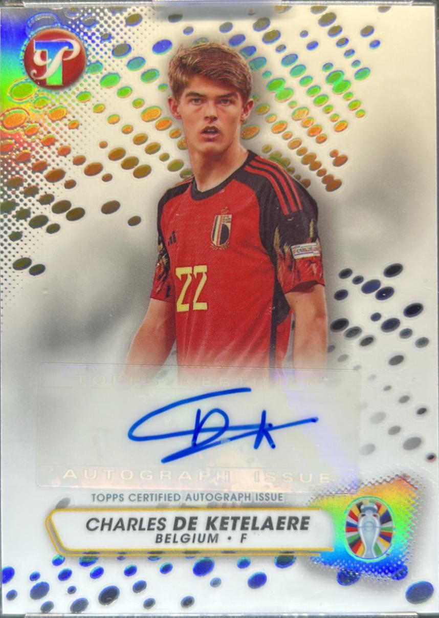 2023 Topps Pristine Road to Euro 2024 Autograph Charles De Ketelaere #PA-CD card