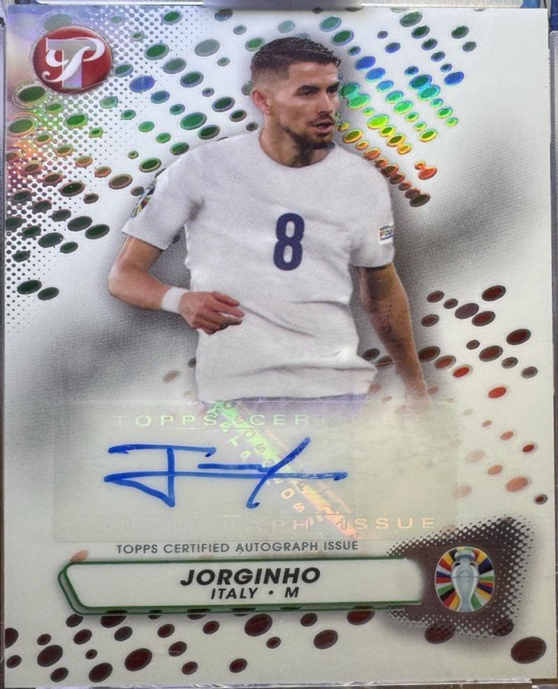 2023 Topps Pristine Road to Euro 2024 Autograph Jorginho #PA-JO card