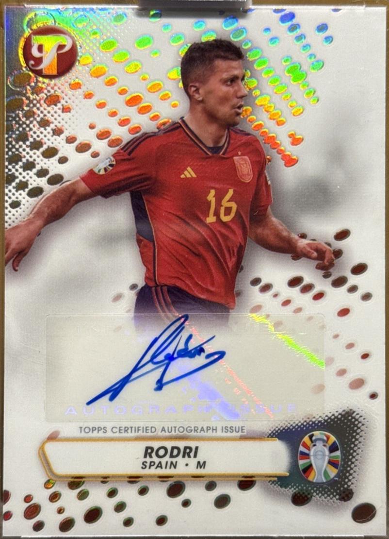2023 Topps Pristine Road to Euro 2024 Autograph Rodri #PA-RO card