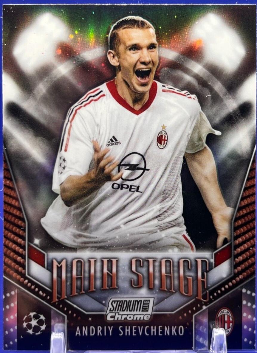 2023 Topps Stadium Club Chrome UEFA Main Stage Andriy Shevchenko #MS-AS card