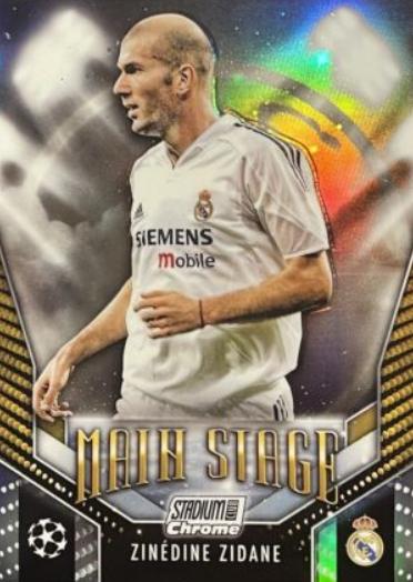 2023 Topps Stadium Club Chrome UEFA Main Stage Zinedine Zidane #MS-ZZ card