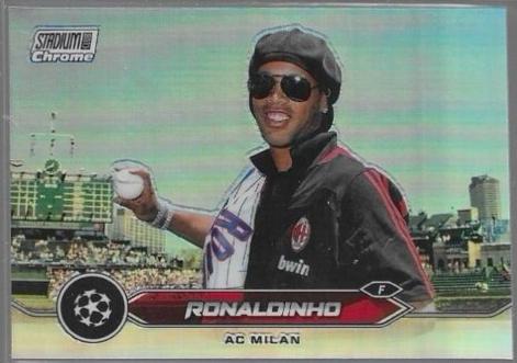 2023 Topps Stadium Club Chrome UEFA Ronaldinho [Refractor] #80 card