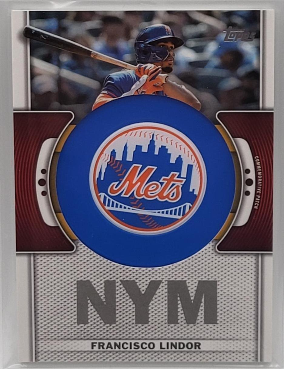 2023 Topps Team Logo Patch Francisco Lindor #TLP-FL card