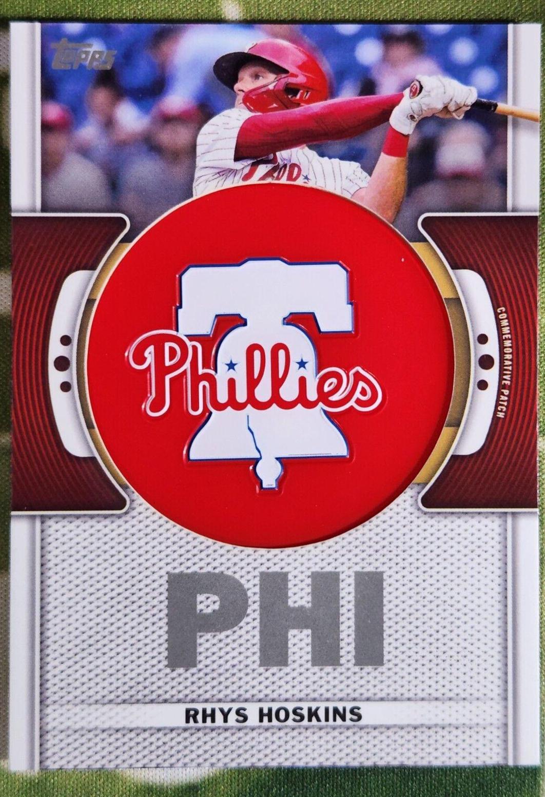 2023 Topps Team Logo Patch Rhys Hoskins #TLP-RH card