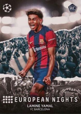 2023 Topps UEFA Club European Night Lamine Yamal #EN-10 card