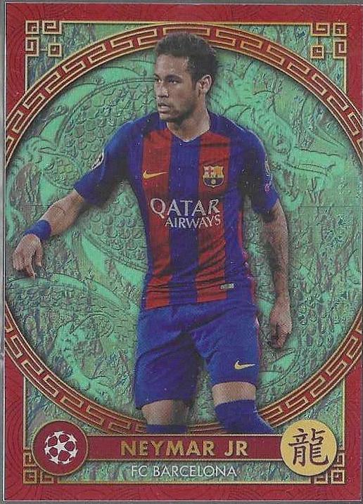 2023 Topps UEFA Club Jade Edition Chinese New Year Neymar Jr #NY-4 card