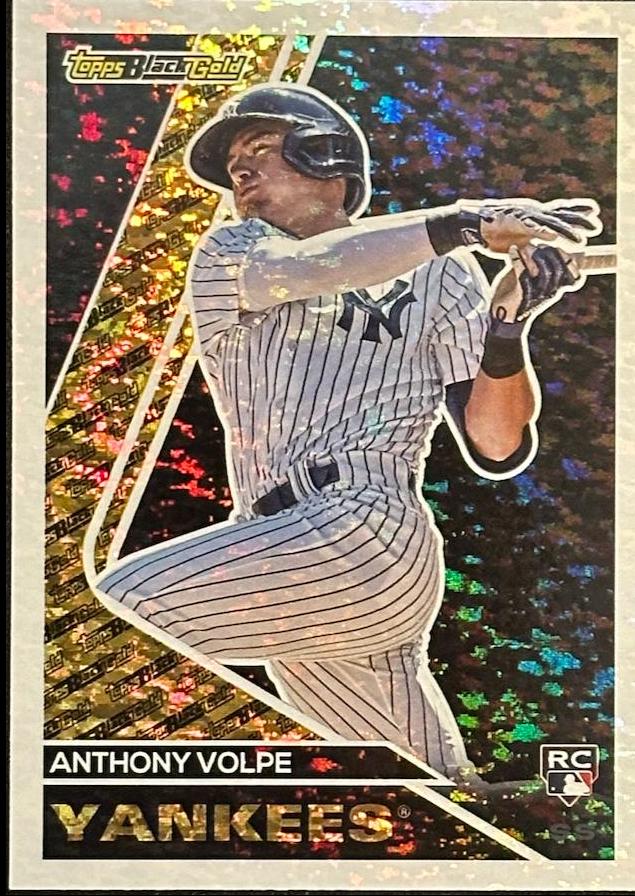 2023 Topps Update Black Gold Anthony Volpe #BG-10 card