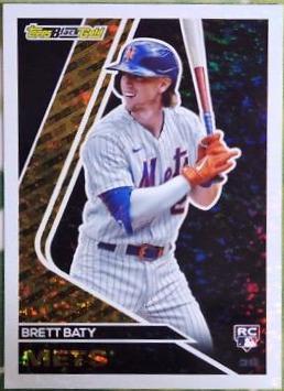2023 Topps Update Black Gold Brett Baty #BG-15 card