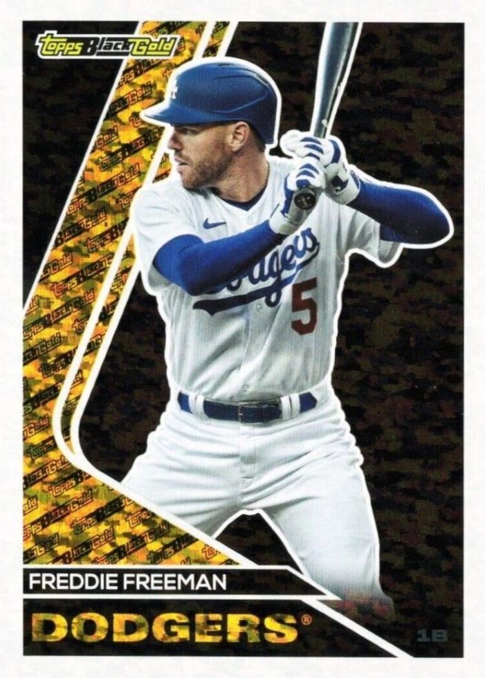 2023 Topps Update Black Gold Freddie Freeman #BG-13 card