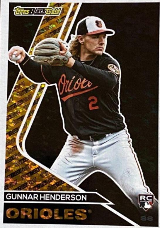 2023 Topps Update Black Gold Gunnar Henderson #BG-2 card
