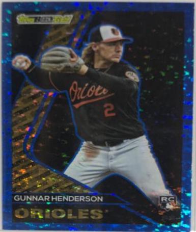2023 Topps Update Black Gold Gunnar Henderson [Blue] #BG-2 card