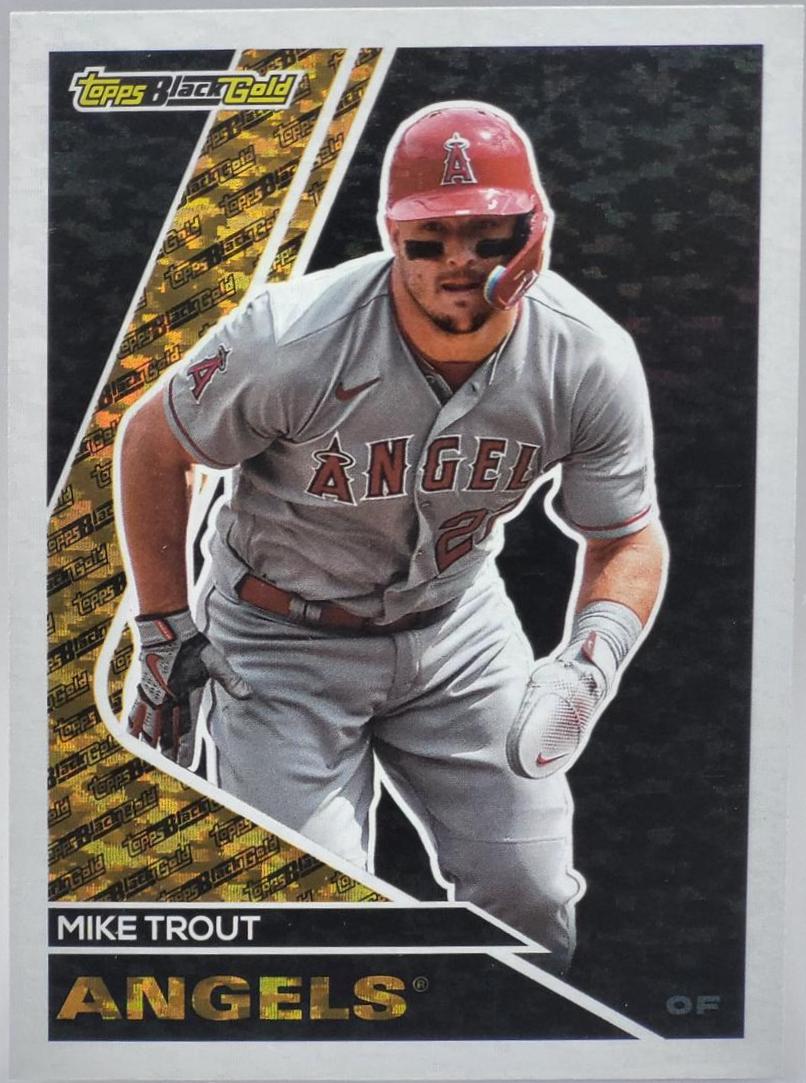 2023 Topps Update Black Gold Mike Trout #BG-18 card