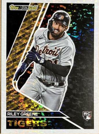 2023 Topps Update Black Gold Riley Greene #BG-11 card