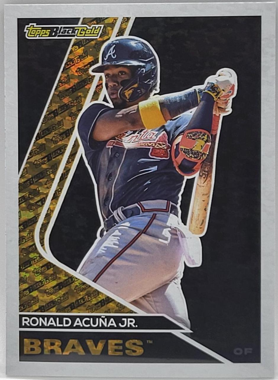 2023 Topps Update Black Gold Ronald Acuna Jr. #BG-5 card
