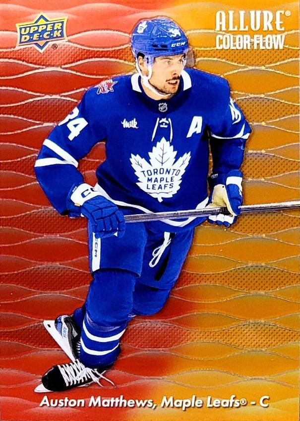 2023 Upper Deck Allure Color Flow Auston Matthews [Red-Orange] #CF-24 card