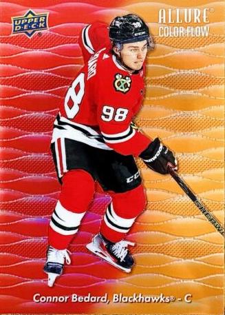 2023 Upper Deck Allure Color Flow Connor Bedard [Red-Orange] #CF-16 card
