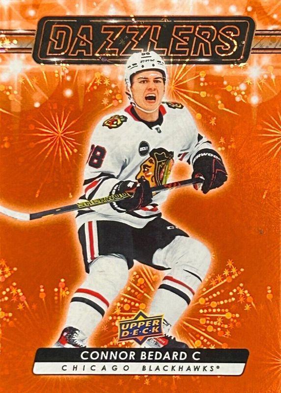 2023 Upper Deck Dazzlers Connor Bedard [Orange] #DZ-79 card