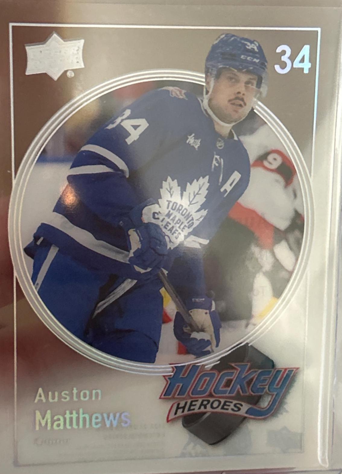 2023 Upper Deck Hockey Hero Auston Matthews #HH-8 card