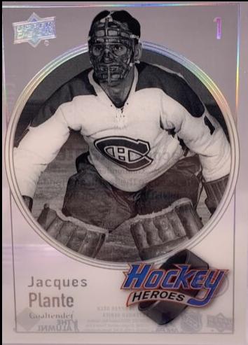 2023 Upper Deck Hockey Hero Jacques Plante #HH-12 card