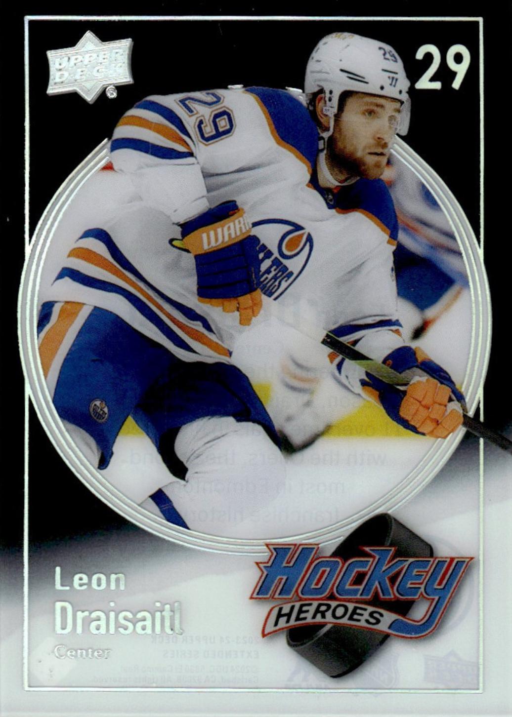 2023 Upper Deck Hockey Hero Leon Draisaitl #HH-24 card