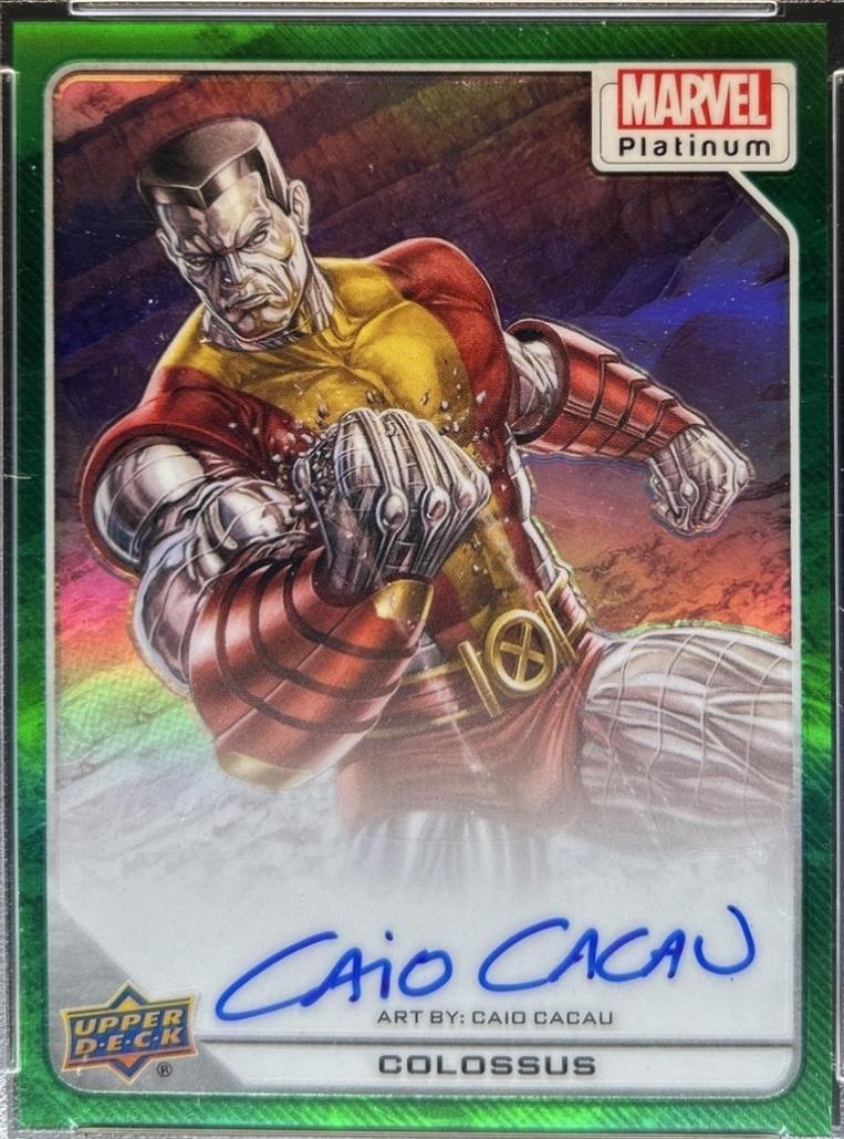 2023 Upper Deck Platinum Colossus [Autograph Green Rainbow] #64 card
