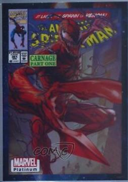 2023 Upper Deck Platinum Cover Variant Carnage [Cosmic] #WI74 card