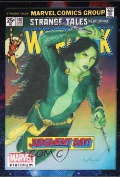 2023 Upper Deck Platinum Cover Variant Gamora [Cosmic] #WI39 card