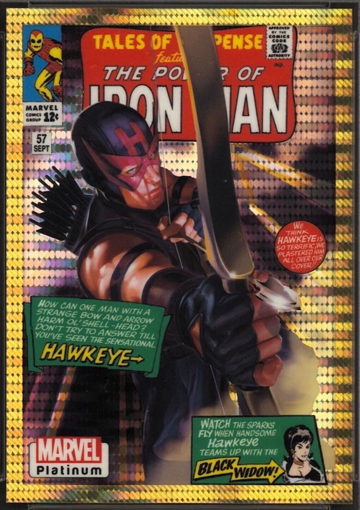 2023 Upper Deck Platinum Cover Variant Hawkeye [Seismic Gold] #WI18 card