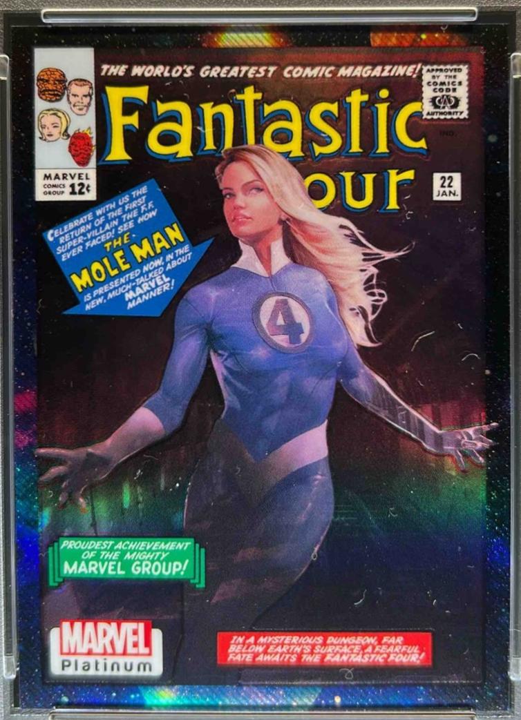 2023 Upper Deck Platinum Cover Variant Invisible Woman [Cosmic] #WI12 card