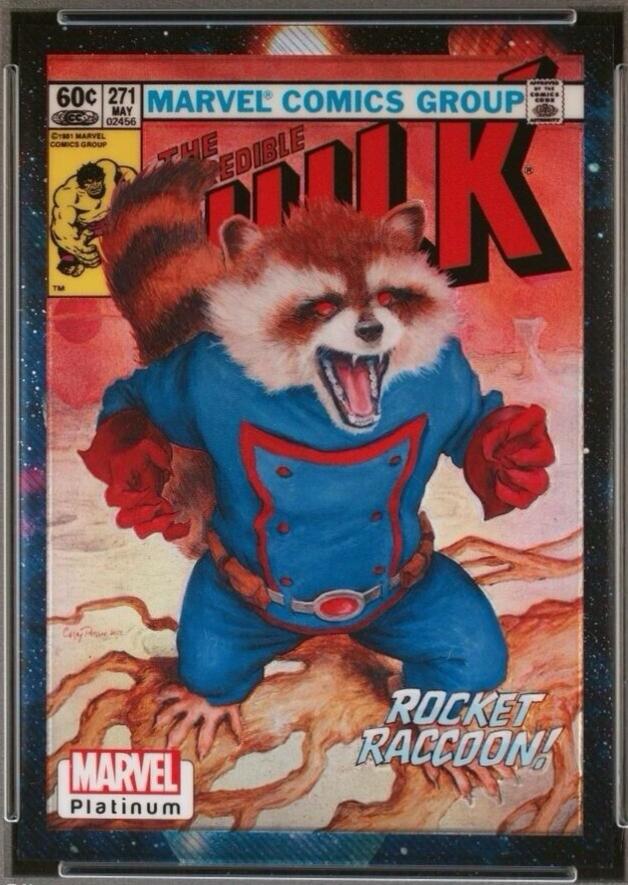 2023 Upper Deck Platinum Cover Variant Rocket Raccoon [Cosmic] #WI43 card