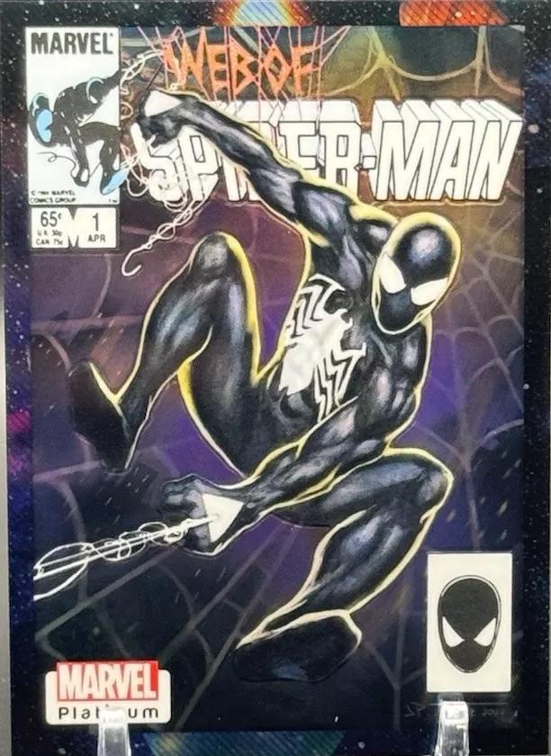 2023 Upper Deck Platinum Cover Variant Spider-Man [Cosmic] #WI83 card
