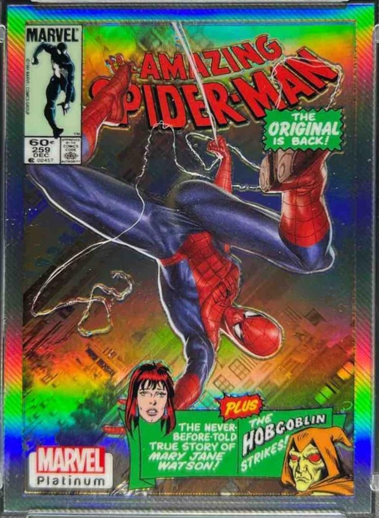 2023 Upper Deck Platinum Cover Variant Spider-Man [Rainbow] #WI61 card