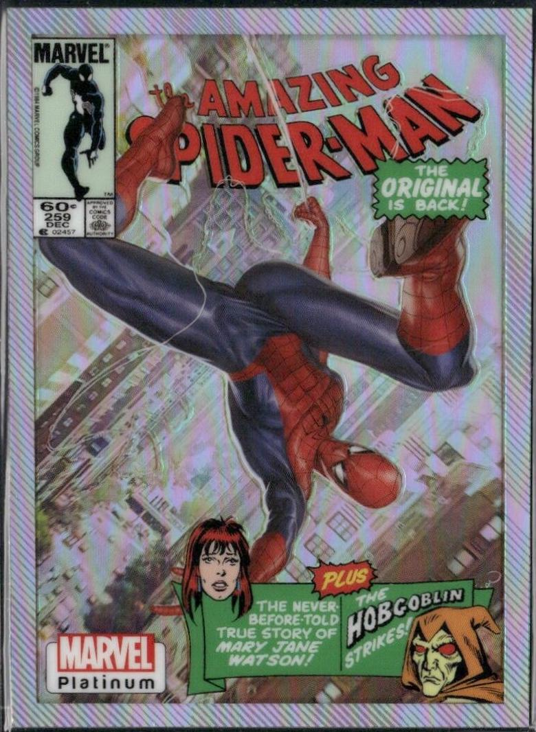 2023 Upper Deck Platinum Cover Variant Spider-Man [Rainbow] #WI83 card