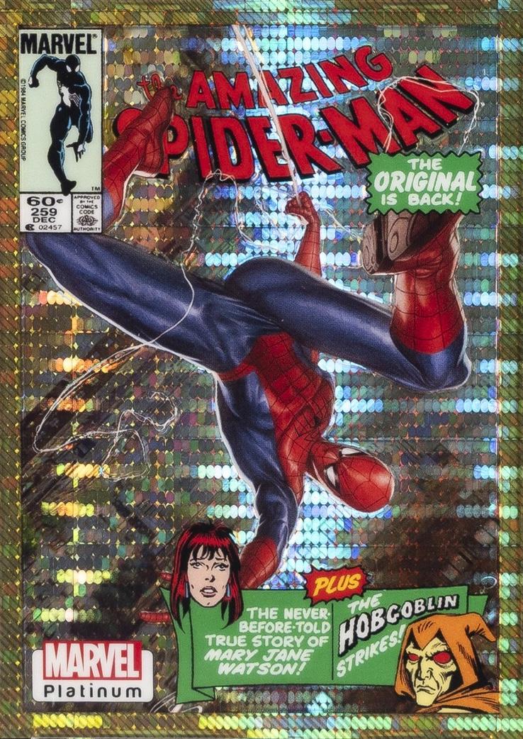 2023 Upper Deck Platinum Cover Variant Spider-Man [Seismic Gold] #WI61 card
